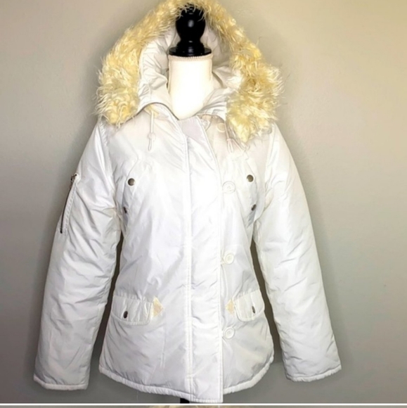 Roxy Women's Size Large White Insulated Snow Snowboard/Ski Jacket - Picture 1 of 6